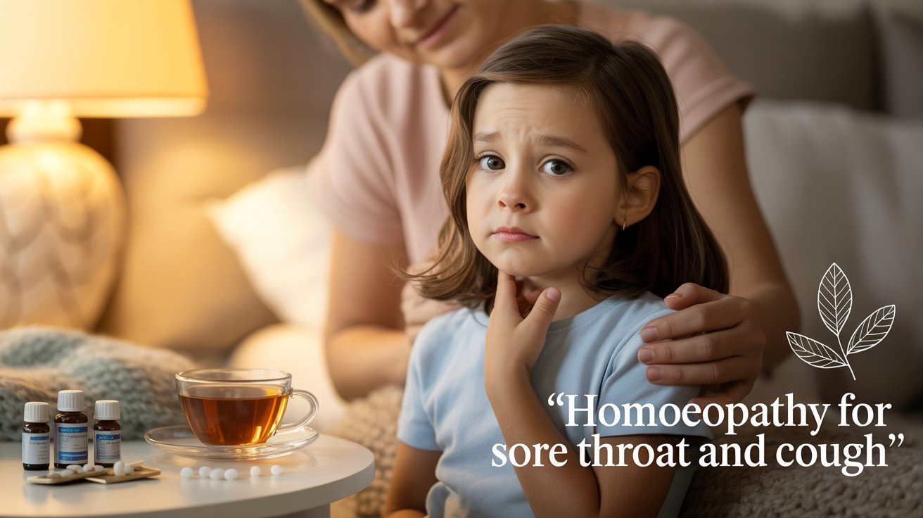 Homoeopathy for sore throat and cough